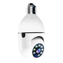 GENERICO - Cámara IP Ampolleta Panorámica WiFi con Visión Nocturna