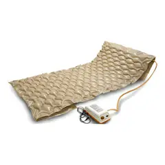 GENERICO - Colchón Antiescara Médico con Motor Blunding 1 Plaza Beige