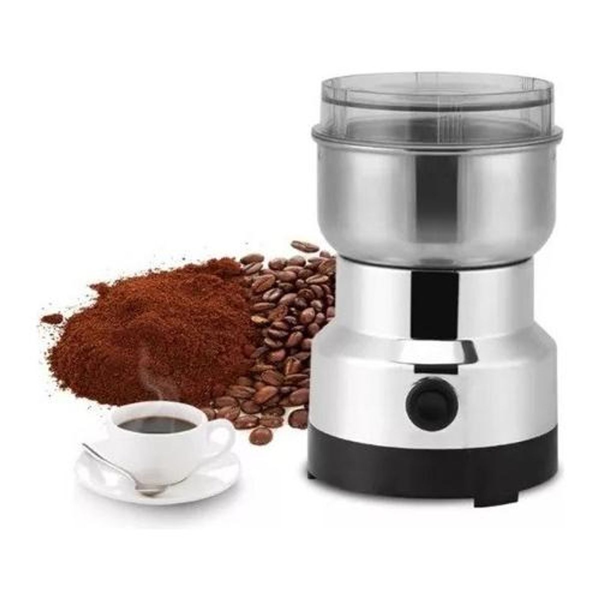 GENERICO - Moledor Eléctrico de Café y Semillas con Ajuste de Molienda