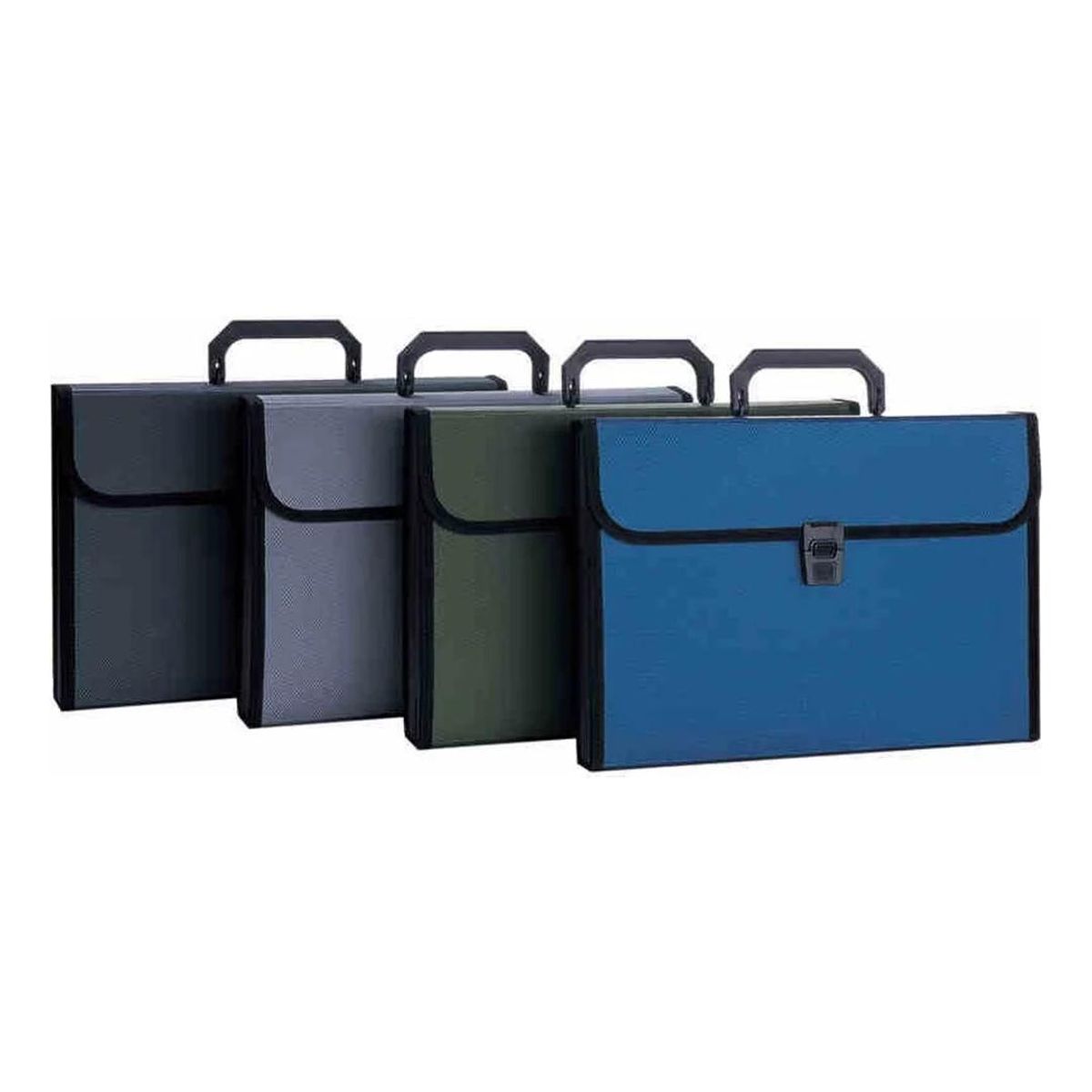 GENERICO - Carpeta Clasificadora A4 con 13 Fuelles y Asa