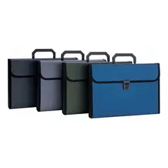 GENERICO - Carpeta Clasificadora A4 con 13 Fuelles y Asa