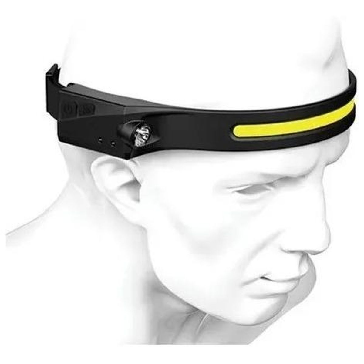 GENERICO - Linterna Frontal LED Recargable para Camping y Aventuras