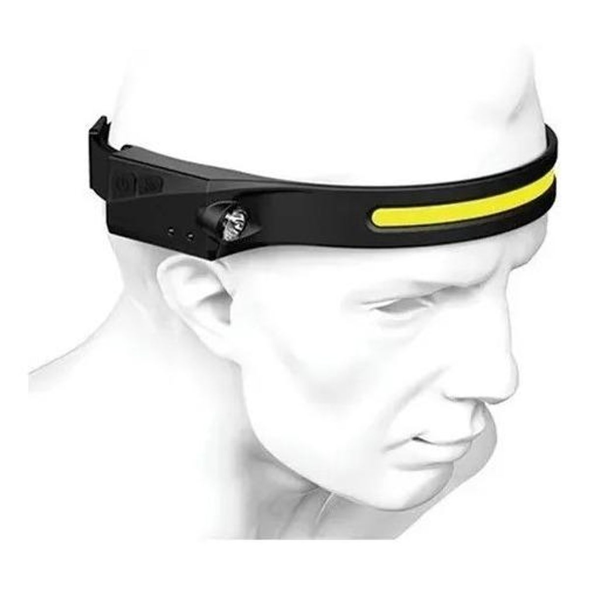 GENERICO - Linterna Frontal LED Recargable para Camping y Aventuras
