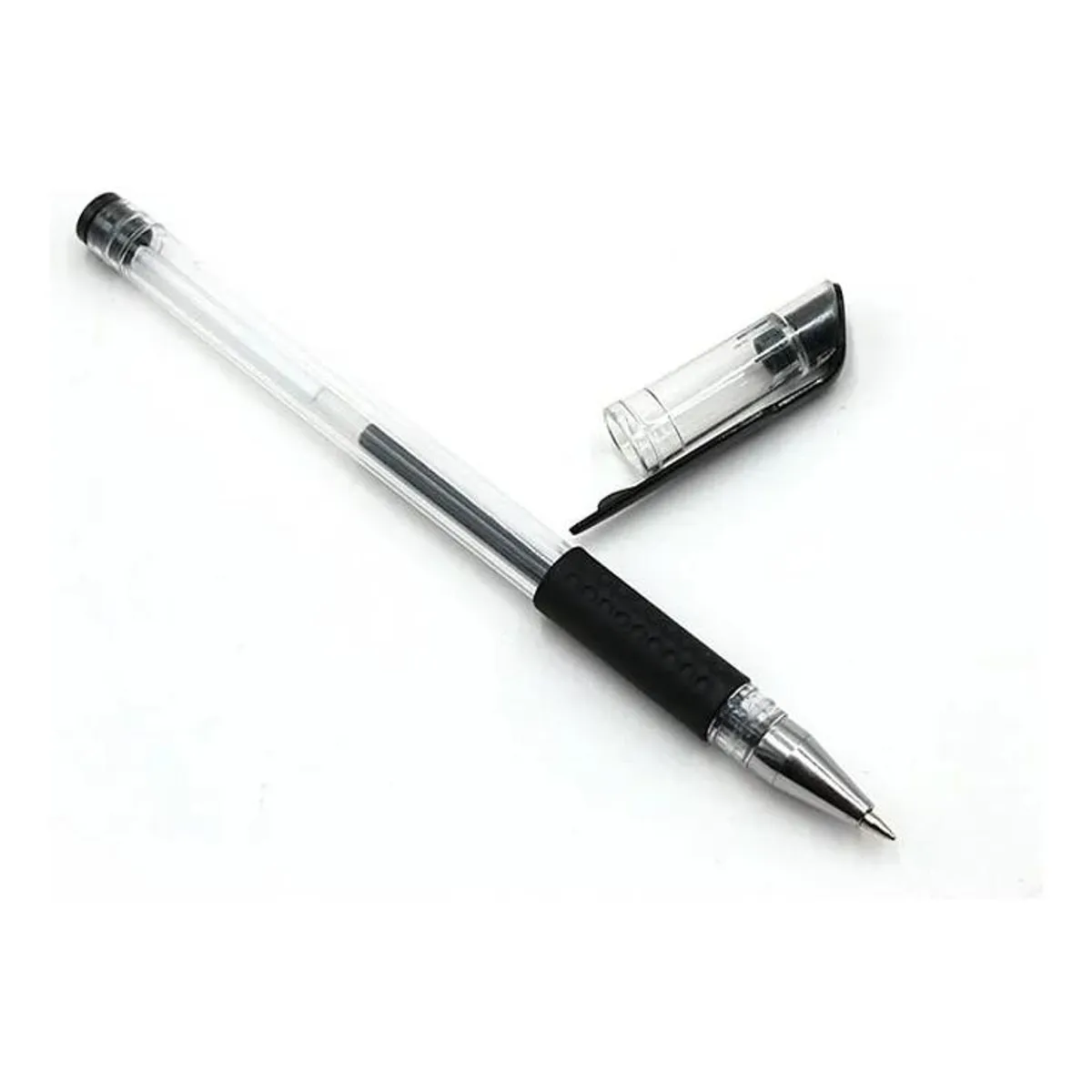 GENERICO - Pack de 12 Bolígrafos Gel 05 mm Tinta Negra