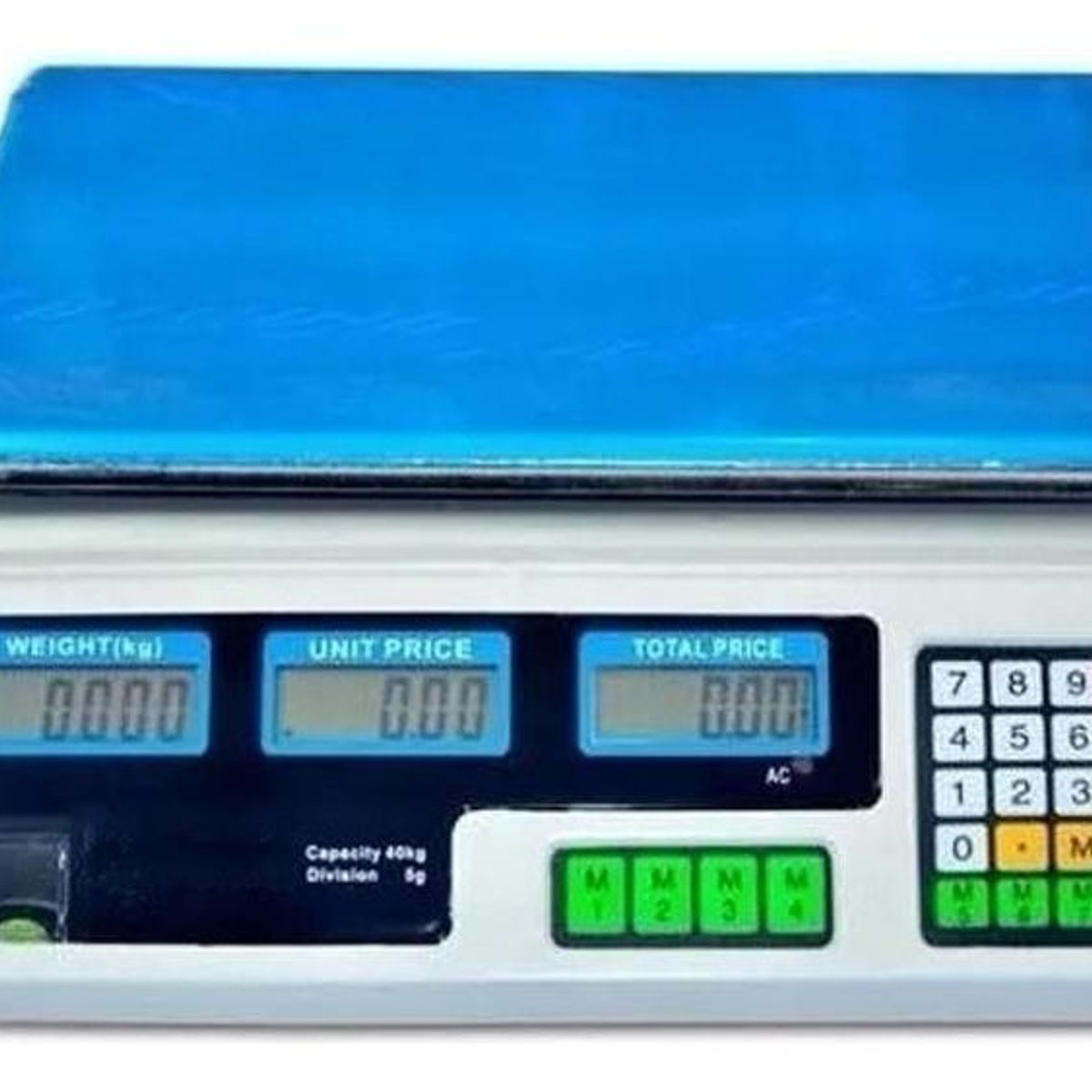 GENERICO - Balanza Digital de Sobremesa 40kg con Función de Memoria