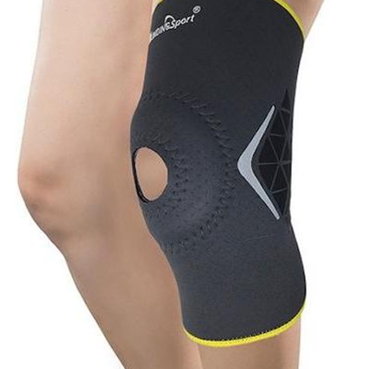 GENERICO - Rodillera Compresiva Deportiva Blunding Talla L Plateada