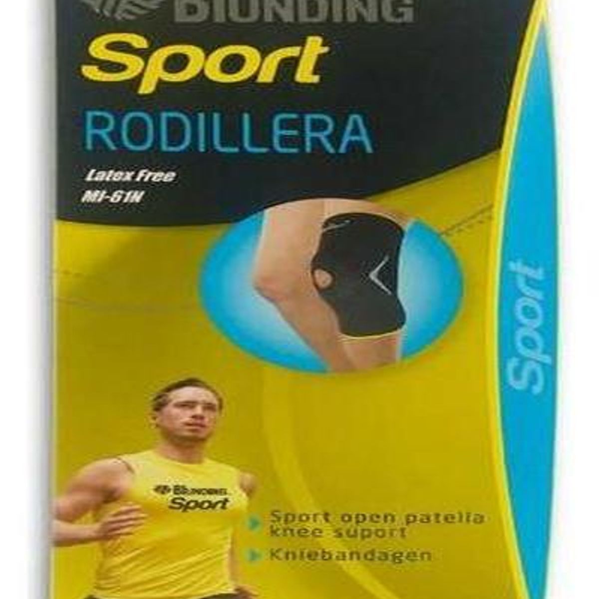 GENERICO - Rodillera Compresiva Deportiva Blunding Talla L Plateada