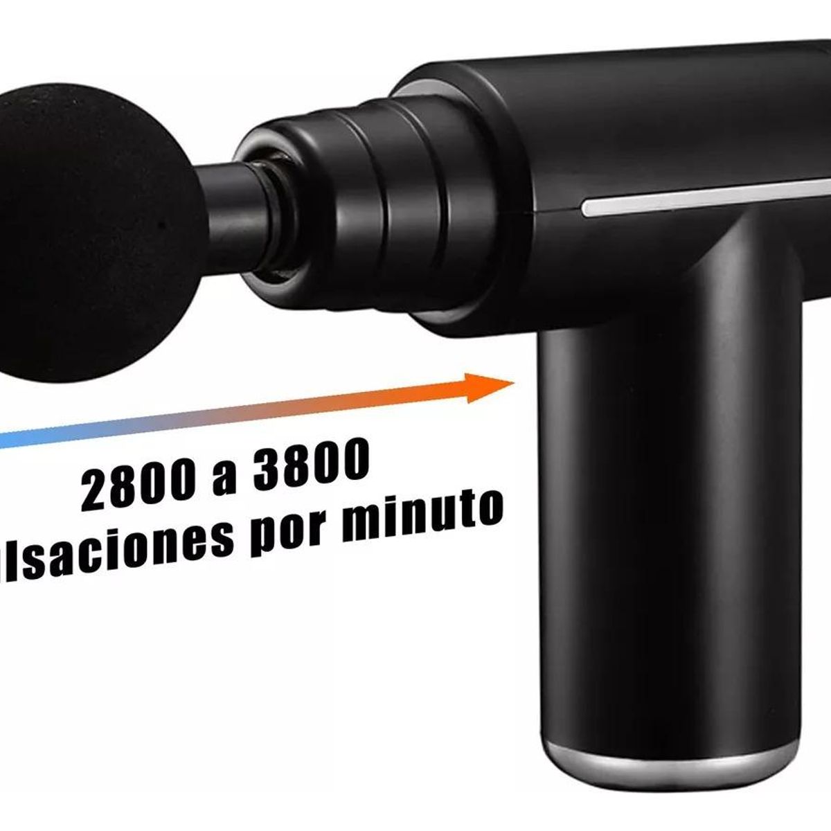 GENERICO - Masajeador Muscular Eléctrico Pistola con Calor y Frío