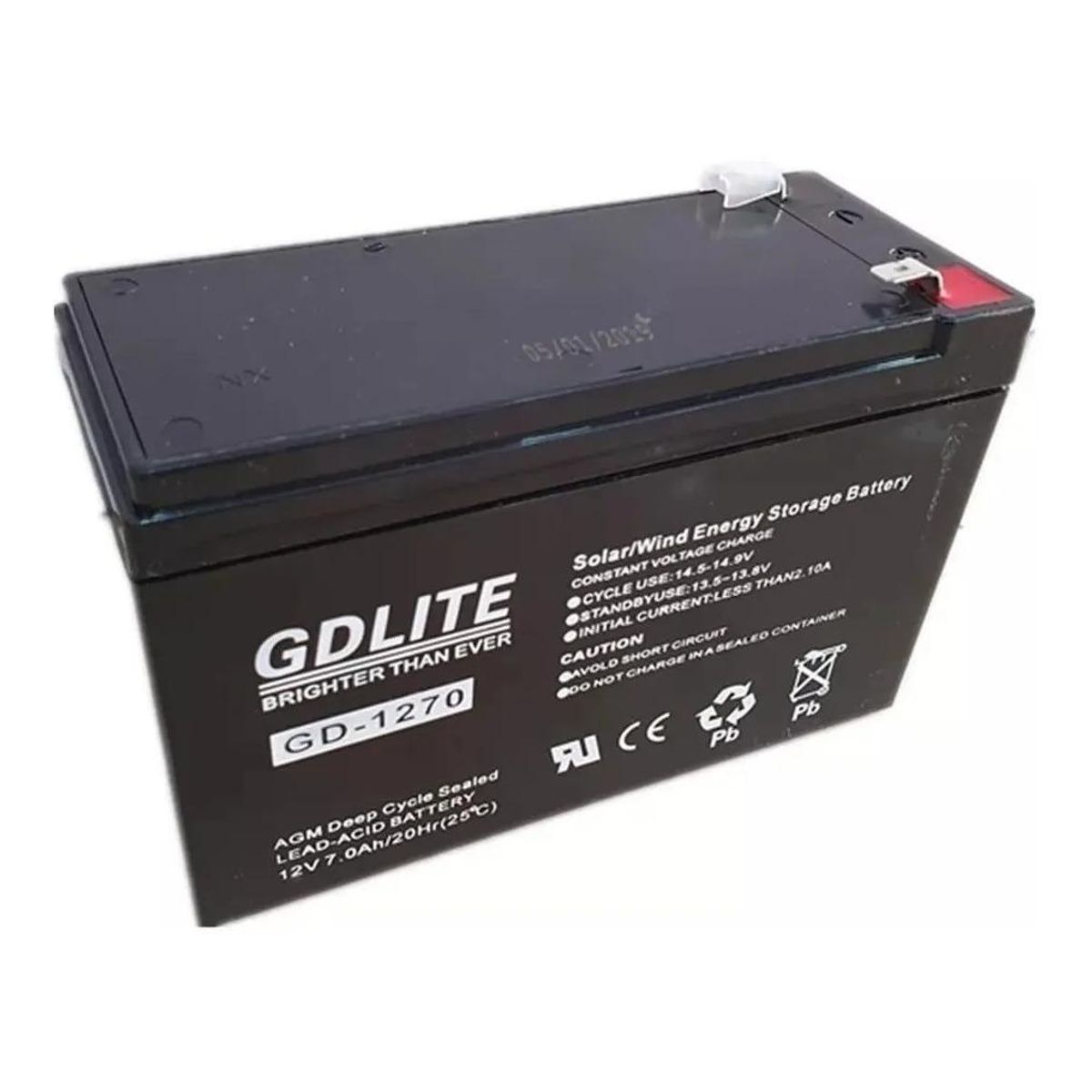 GENERICO - Batería AGM 12V 7Ah Ideal para Equipos Electrónicos