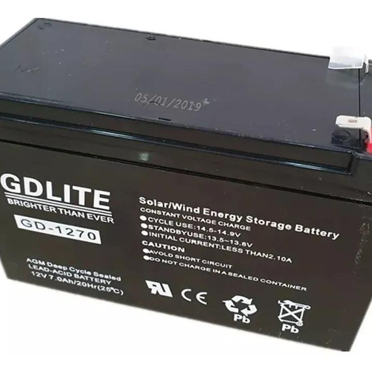 GENERICO - Batería AGM 12V 7Ah Ideal para Equipos Electrónicos