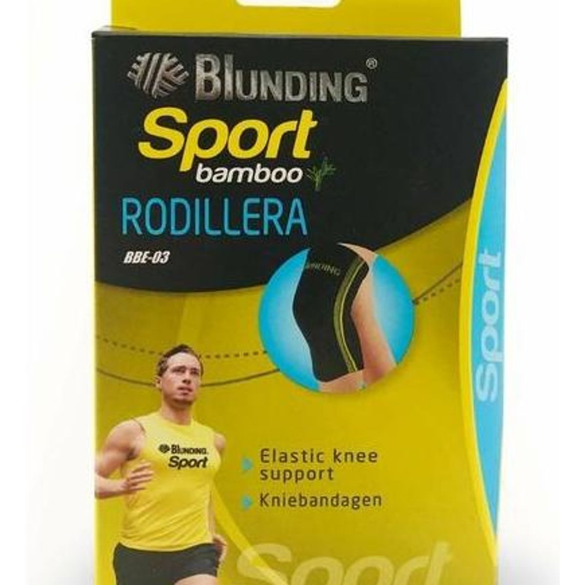 GENERICO - Rodillera de Bambú Elasticada Color Gris Talla L Blunding