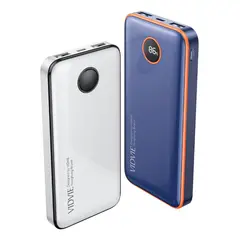GENERICO - Cargador Portátil de Batería 10000mAh Azul con Carga Rápida