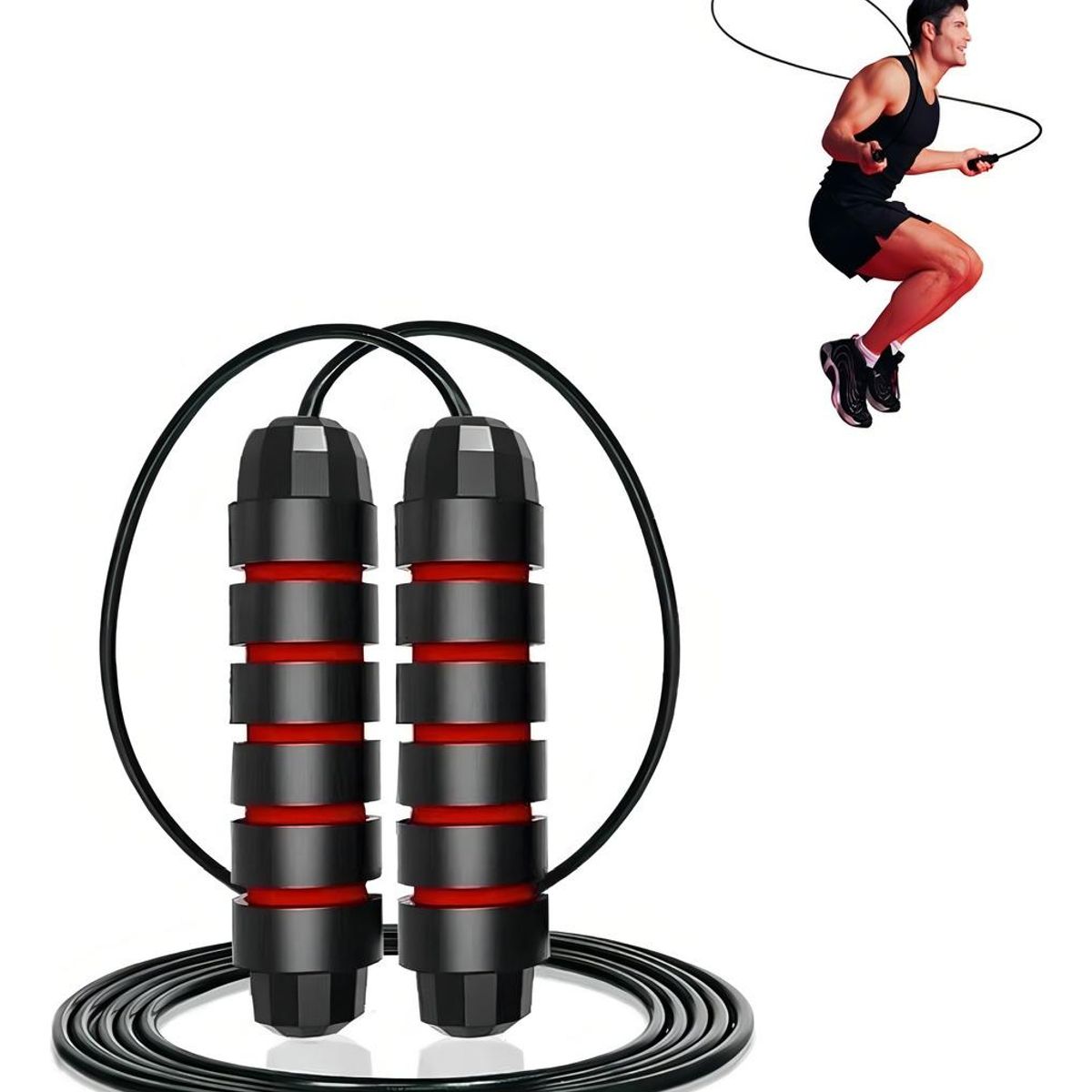 GENERICO - Cuerda de Saltar Ajustable para Entrenamiento Fitness