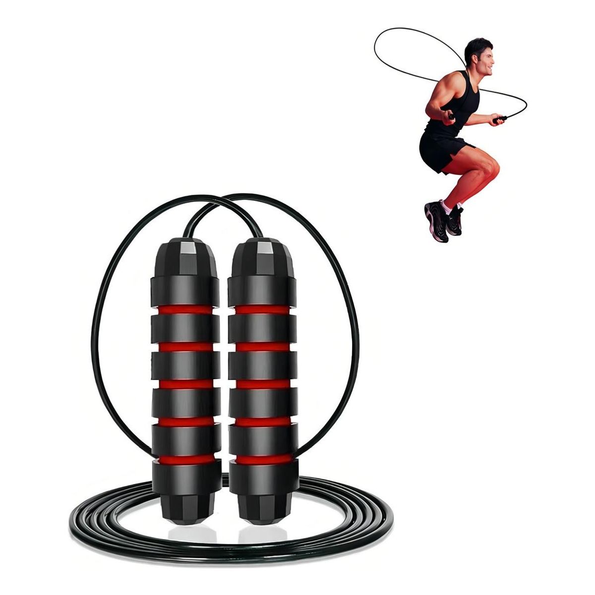 GENERICO - Cuerda de Saltar Ajustable para Entrenamiento Fitness