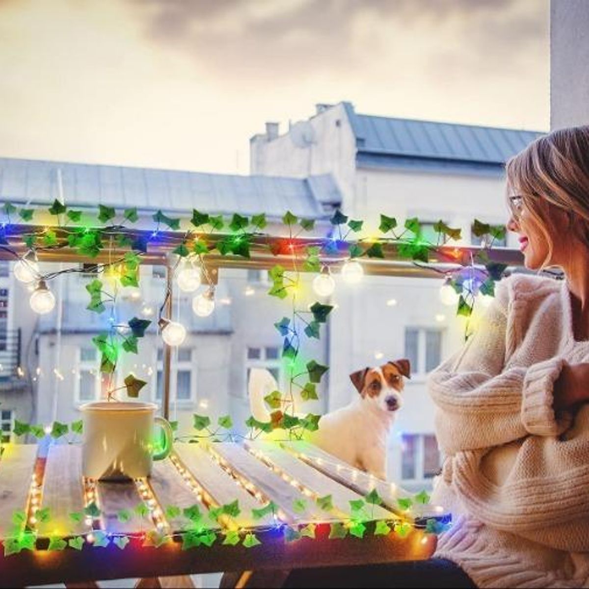 GENERICO - Guirnalda de Luces LED Solares Multicolor para Jardín