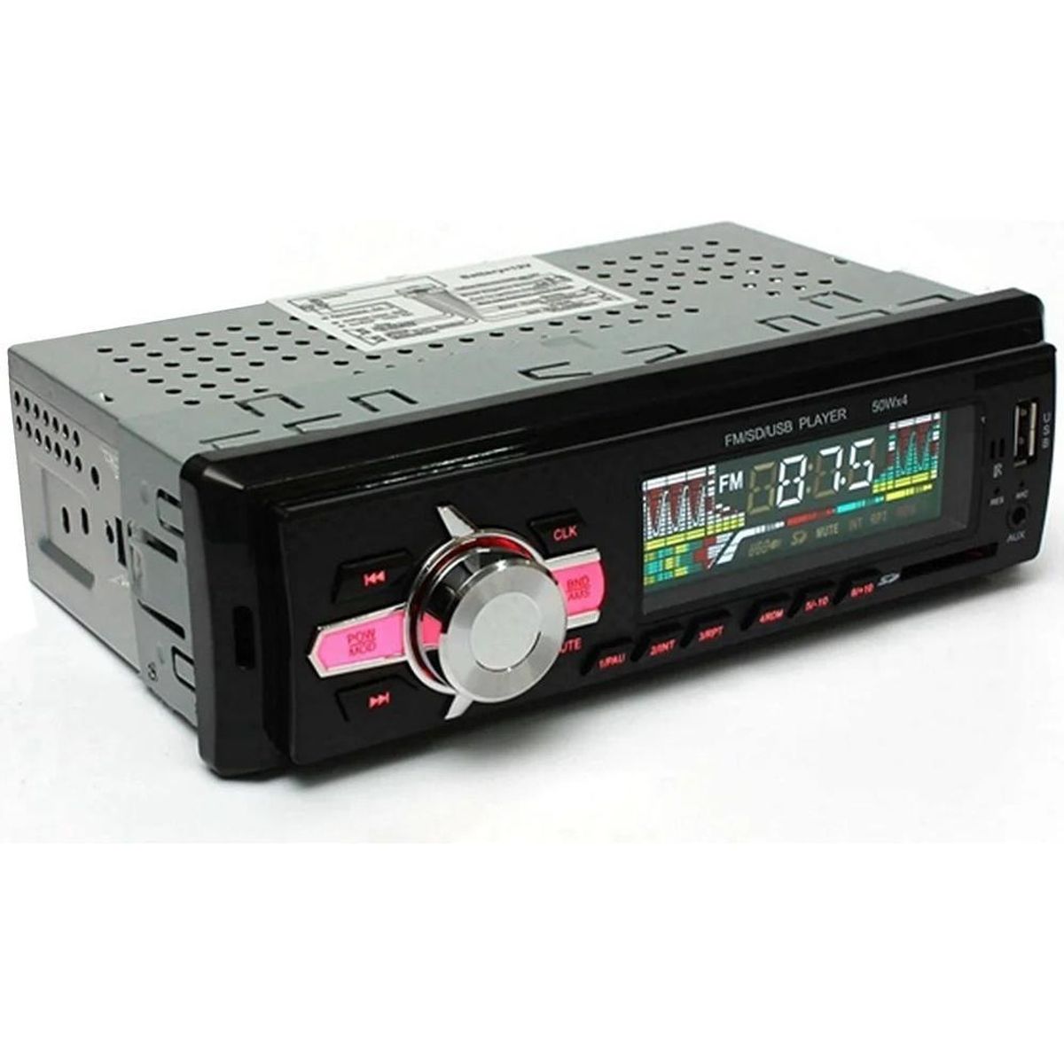 GENERICO - Radio para Auto 1 Din Bluetooth MP3 USB SD FM 60W