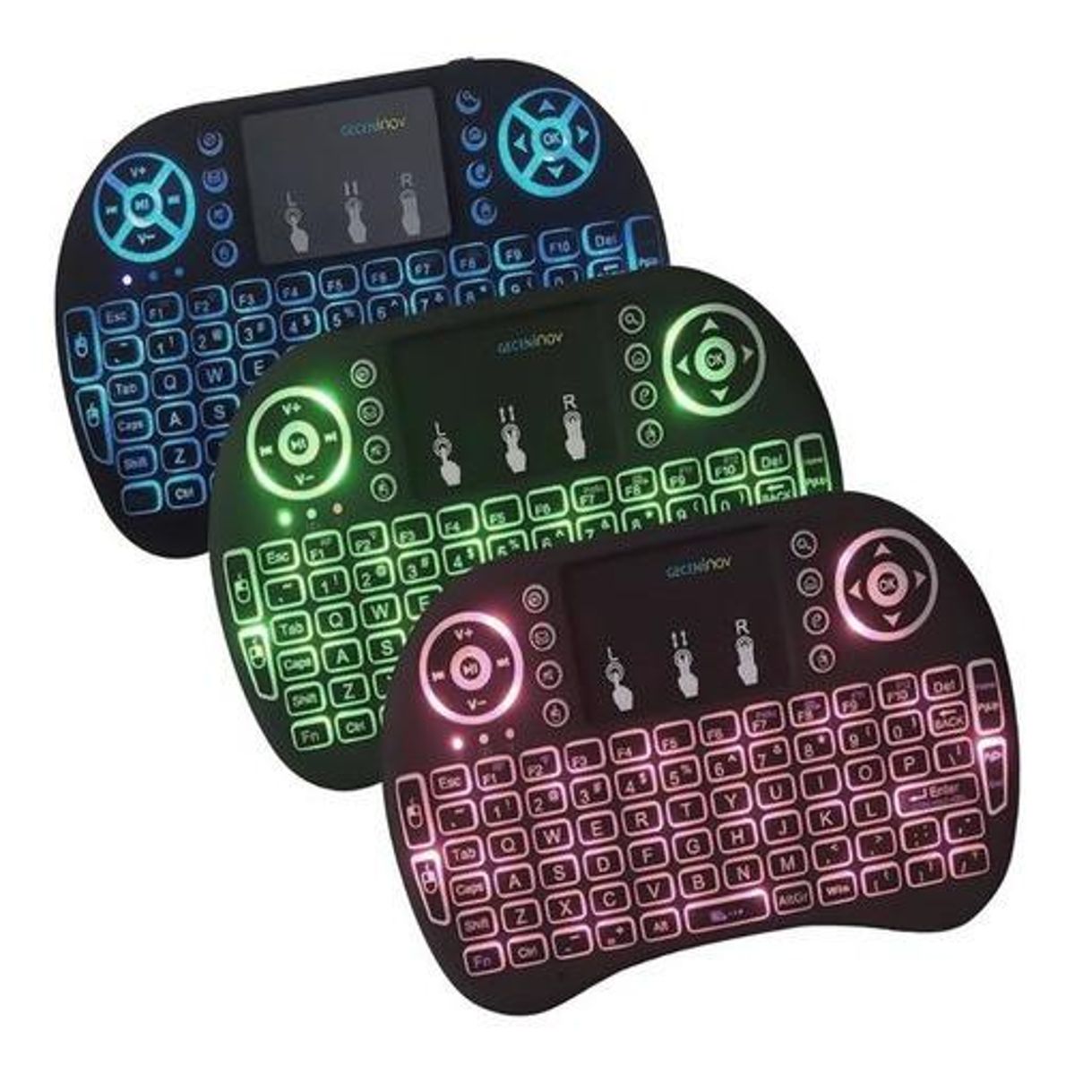 GENERICO - Teclado Inalámbrico Compacto con Touchpad y Retroiluminación