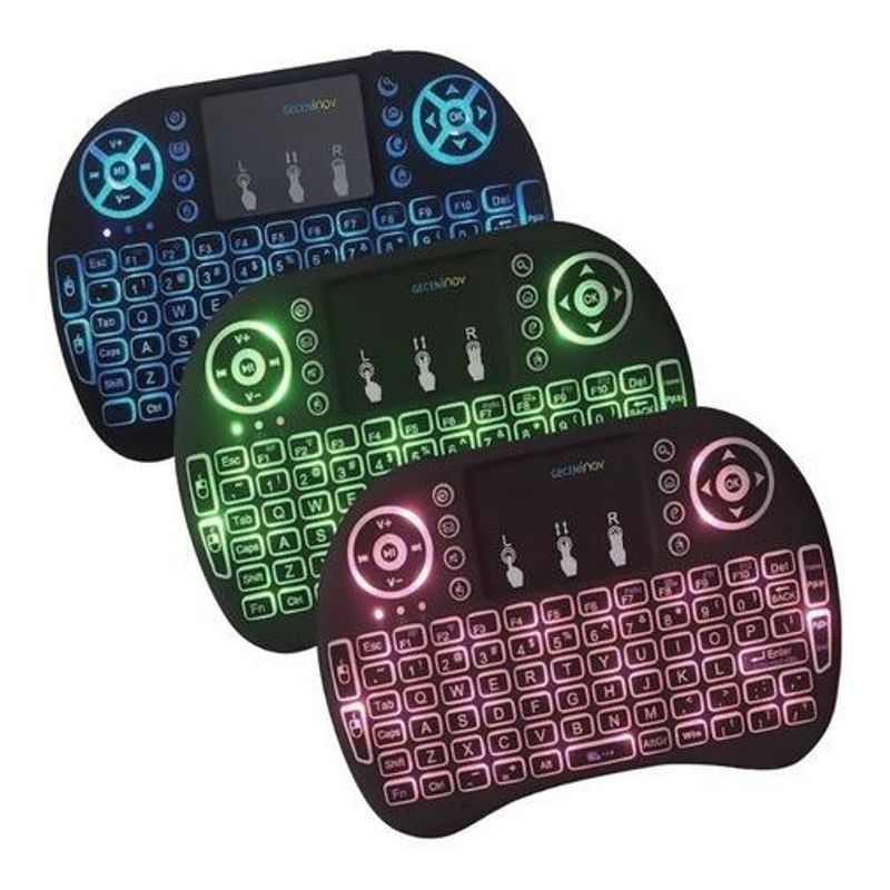 GENERICO - Teclado Inalámbrico Compacto con Touchpad y Retroiluminación