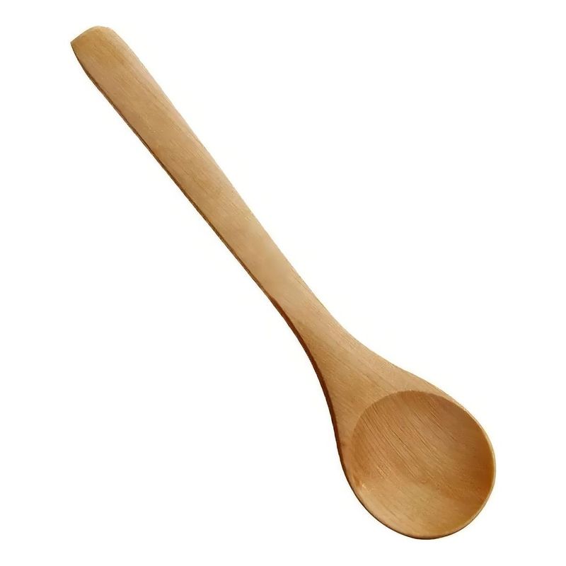 GENERICO - Set de 6 Cucharas de Bambú Reutilizables para Salsas