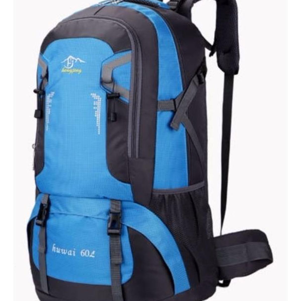 GENERICO - Mochila Camping 60L Oxford Celeste para Trekking