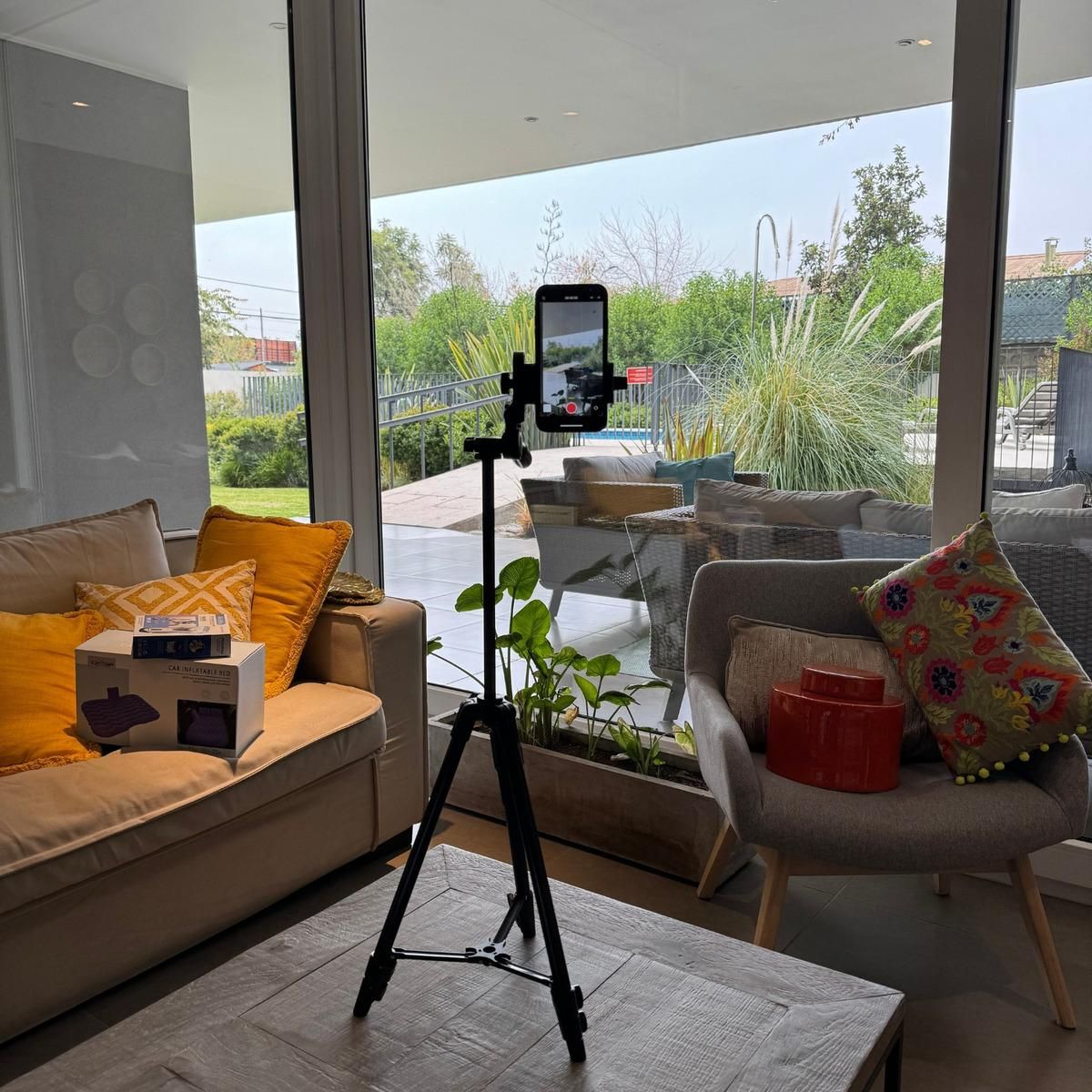 GENERICO - Trípode Portátil para Celular y Cámara con Disparador Bluetooth