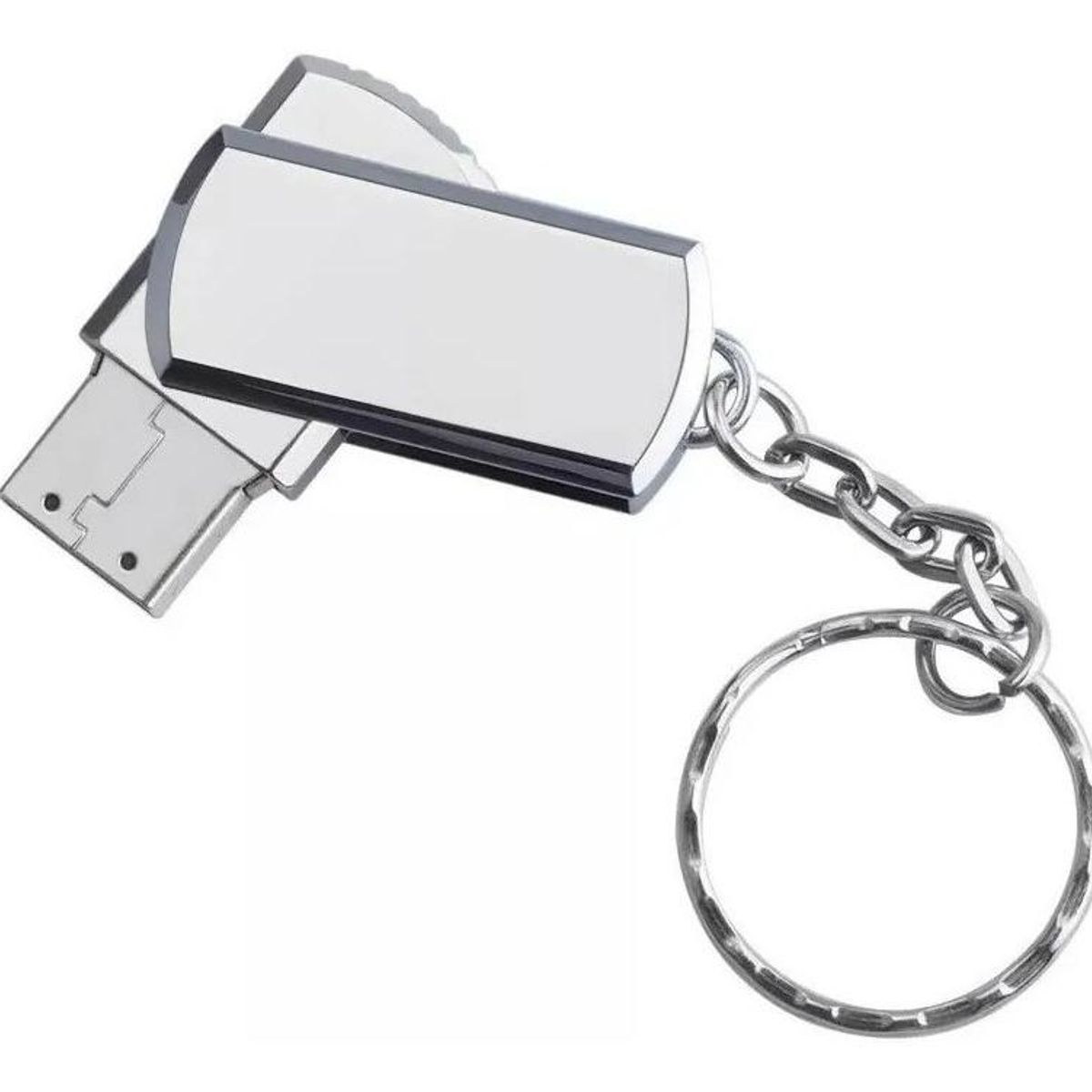 GENERICO - Pendrive Metalizado 32GB USB 20 con Llavero Reclinable