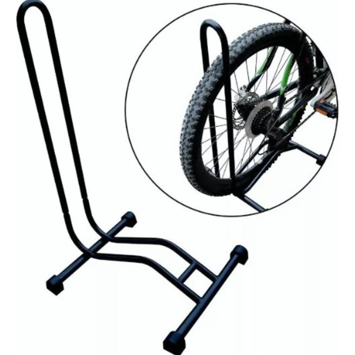 GENERICO - Soporte Vertical de Acero para Bicicleta Tipo L