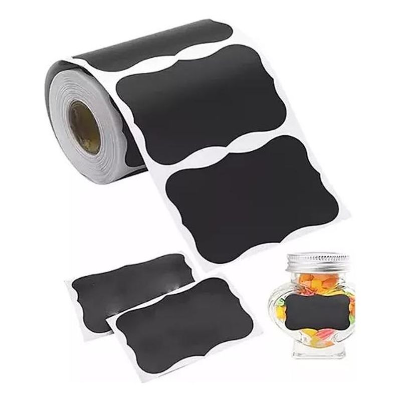 GENERICO - Pack de 3 Rollos de Etiquetas Adhesivas de Pizarra