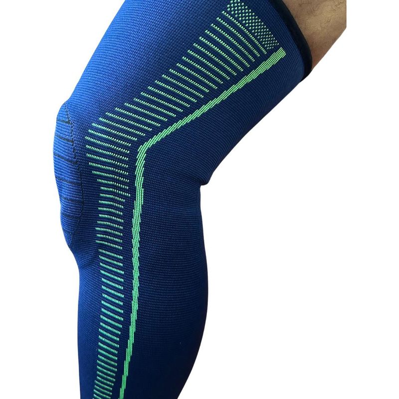 GENERICO - Rodillera Larga con Gel para Rótula Talla S-M Color Azul Marino