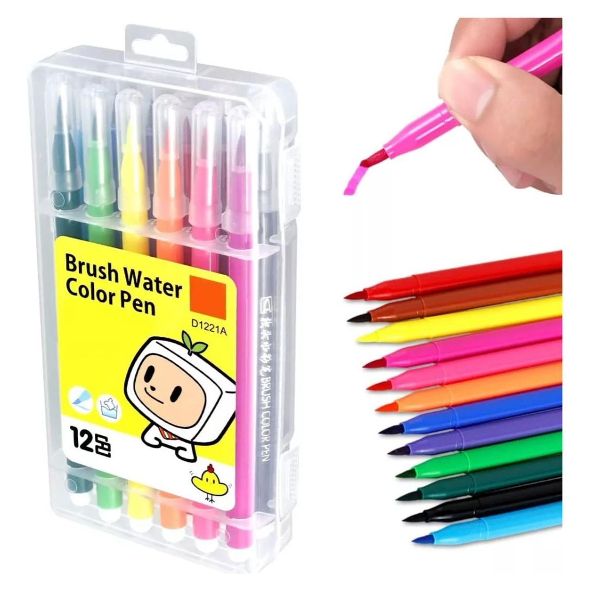 GENERICO - Marcadores Comestibles Acrílicos de 12 Colores