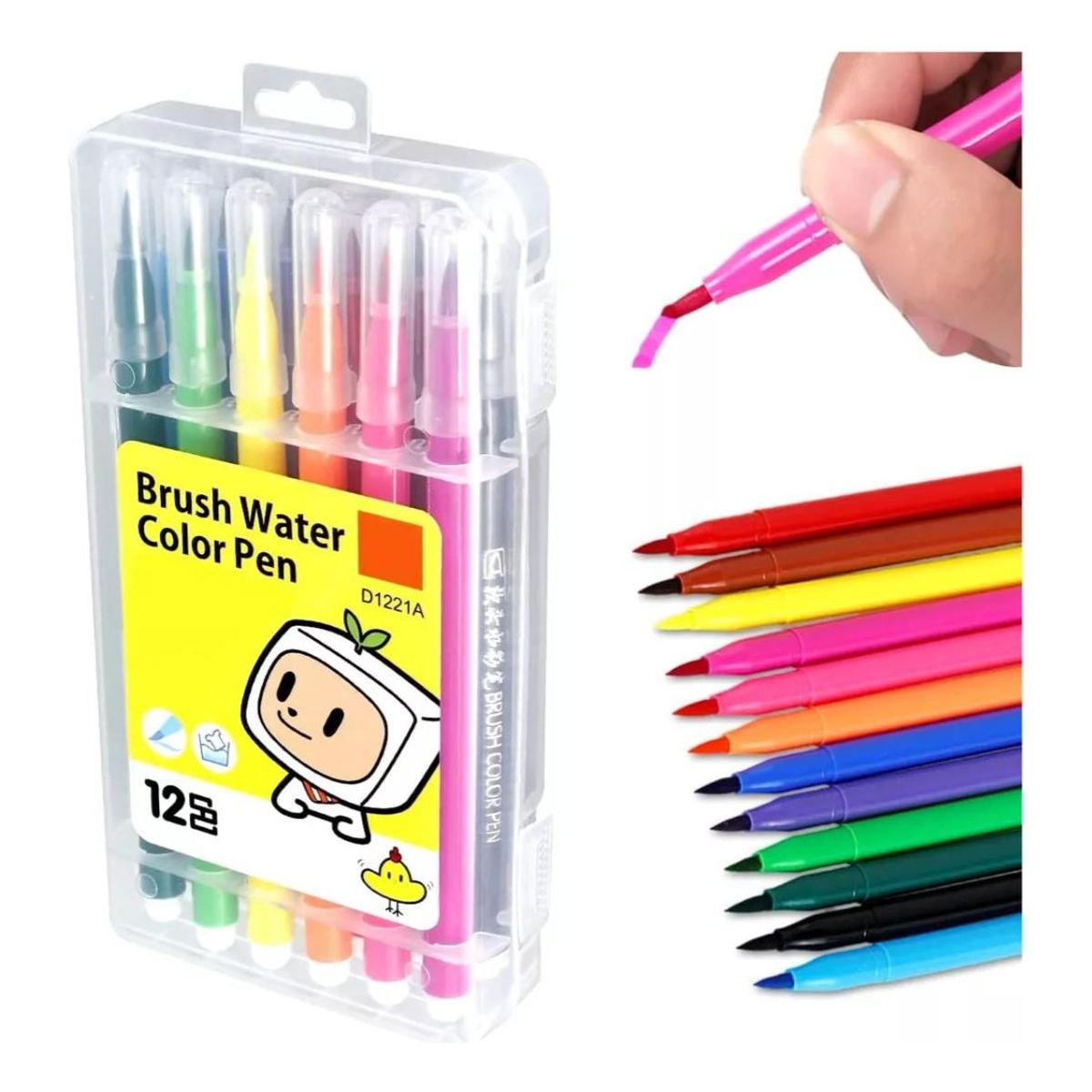 GENERICO - Marcadores Comestibles Acrílicos de 12 Colores