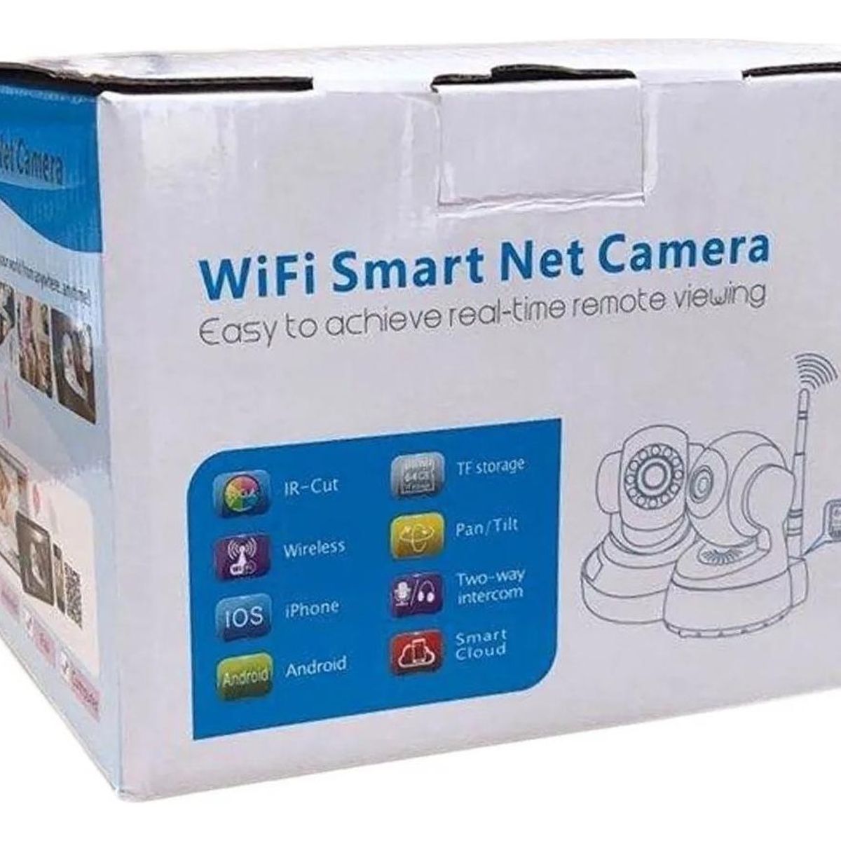 GENERICO - Cámara IP 360° HD Wifi con Detección de Movimiento