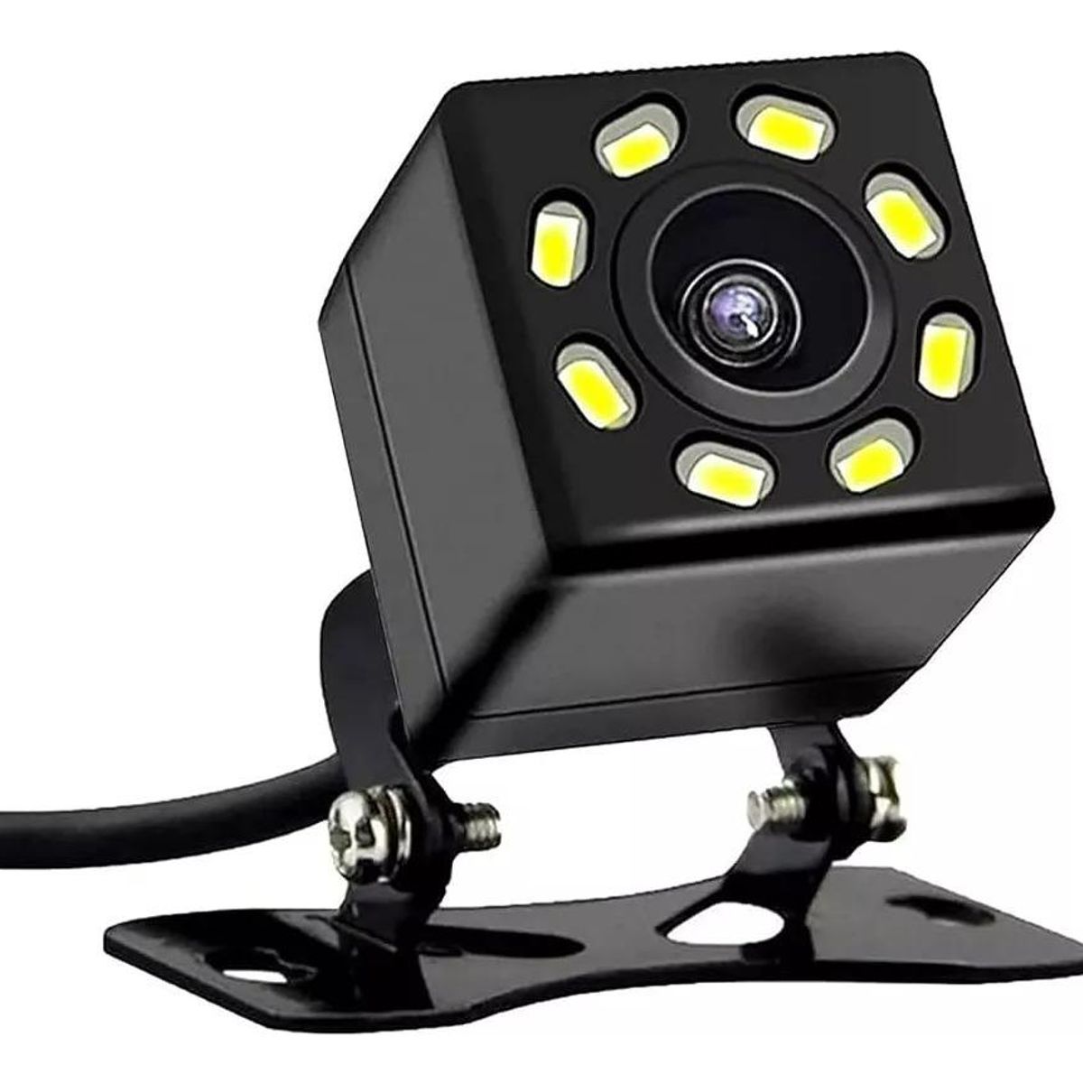 GENERICO - Cámara de Retroceso HD con Visión Nocturna y 8 LEDs
