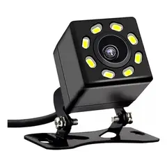 GENERICO - Cámara de Retroceso HD con Visión Nocturna y 8 LEDs