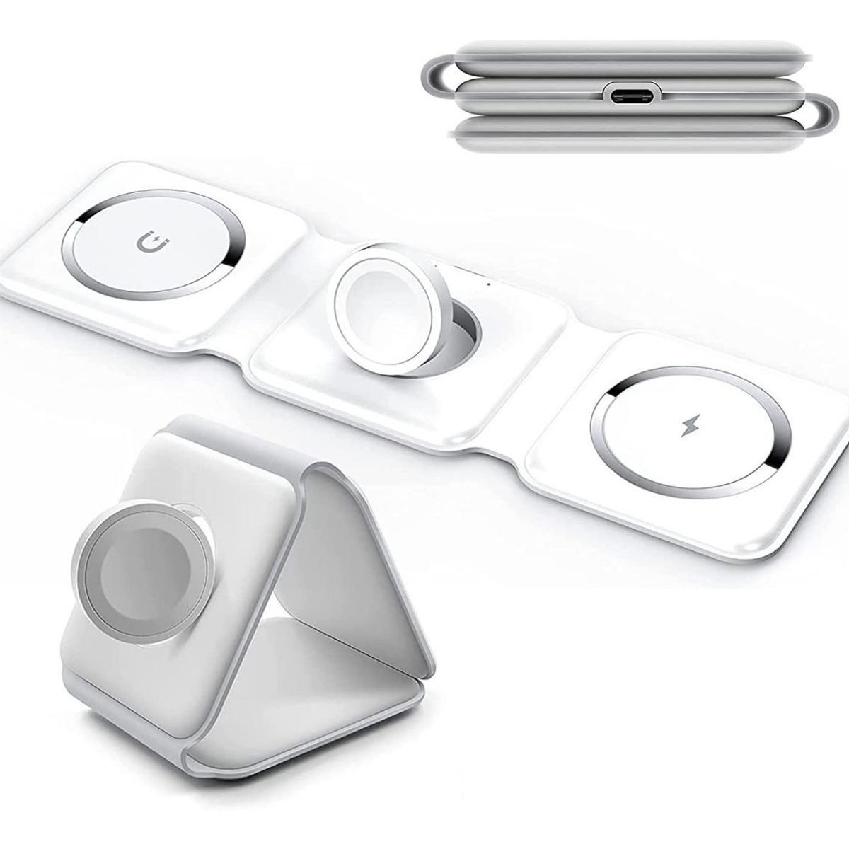 GENERICO - Estación de Carga Inalámbrica 3 en 1 MagSafe para iPhone