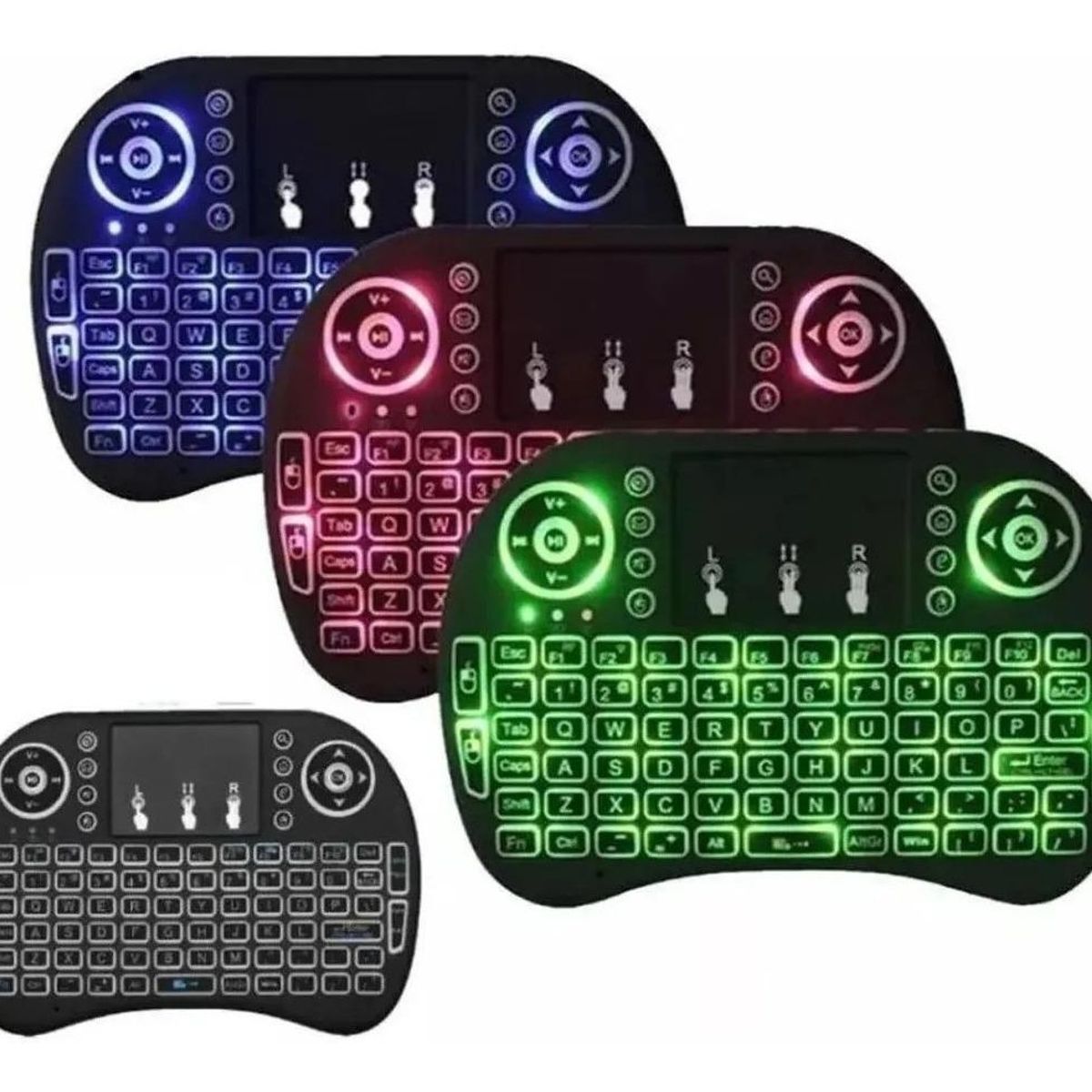 GENERICO - Teclado Inalámbrico Mini con Touchpad para Dispositivos
