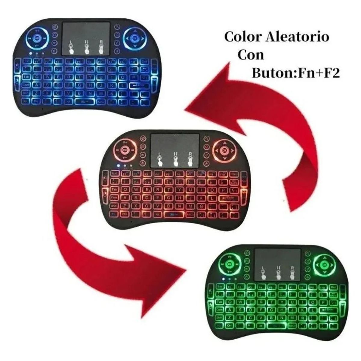 GENERICO - Teclado Inalámbrico Mini con Touchpad para Dispositivos