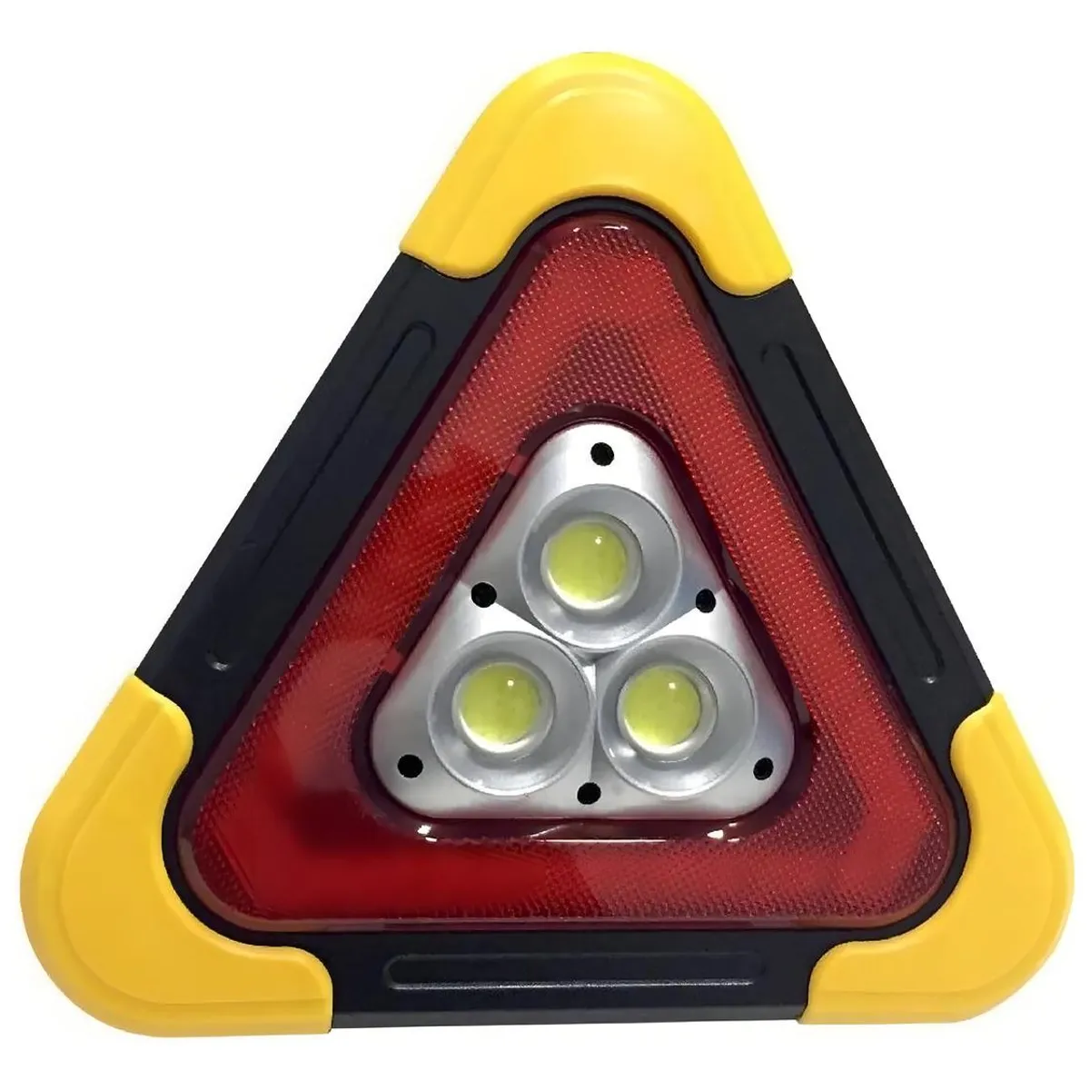GENERICO - Triángulo de Emergencia LED Solar Recargable Portátil