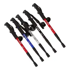 GENERICO - Pack de 5 Bastones de Trekking Trifásicos Antishock