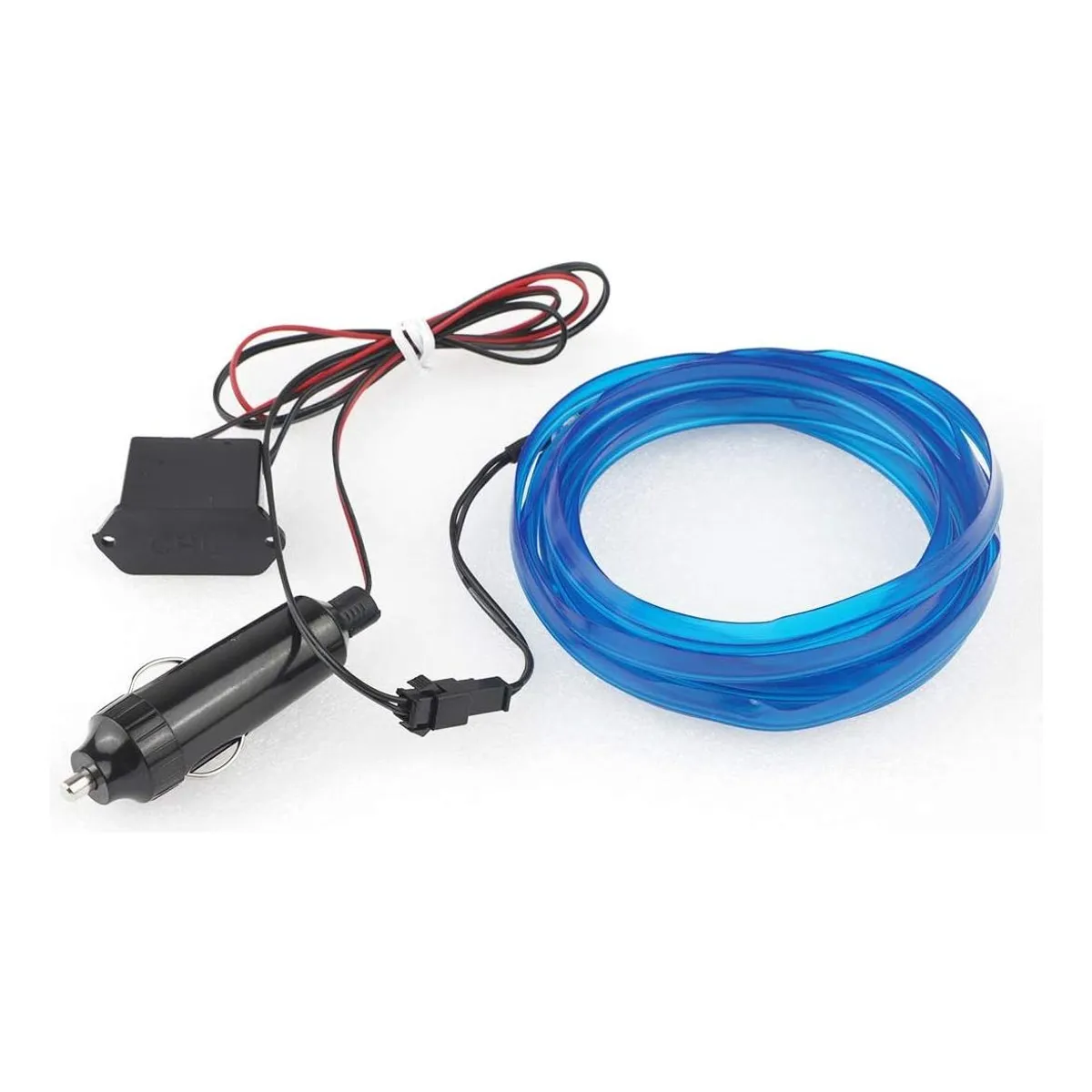 GENERICO - Tira de Luz LED Neón Azul para Interior de Auto 2m 12V