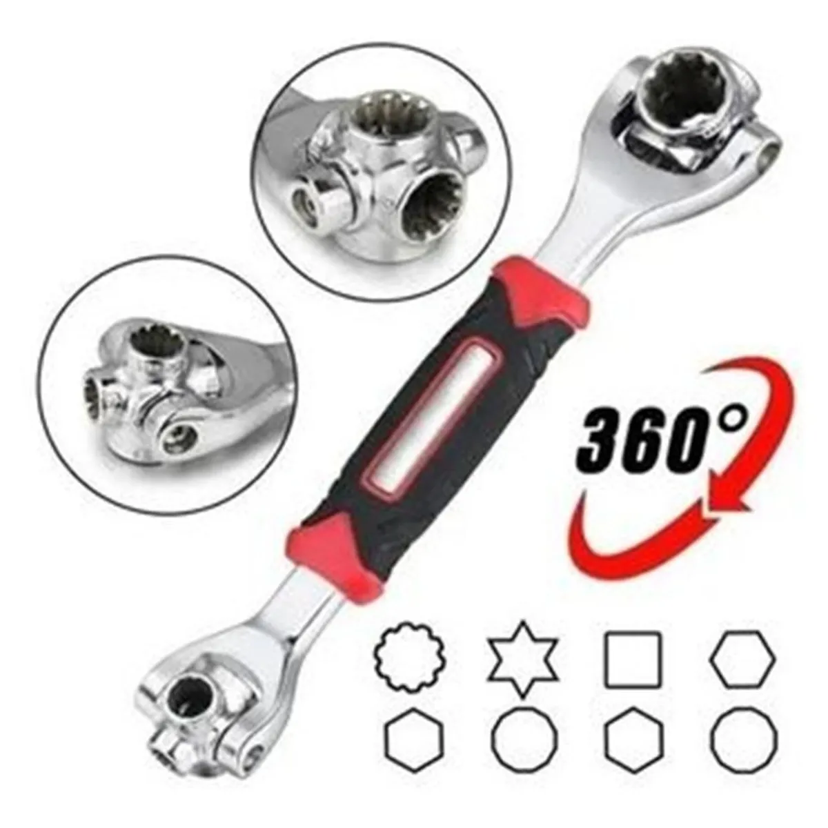 GENERICO - Llave Multiusos 48 en 1 con Giro de 360 Grados