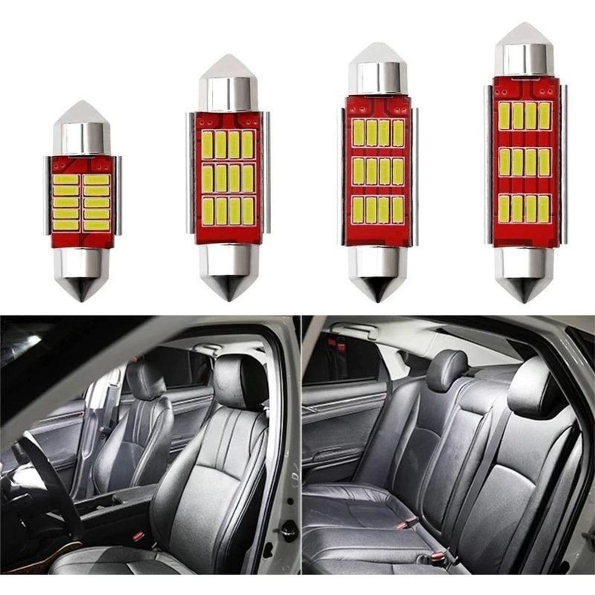 GENERICO - Luces LED Interior para Automóvil 31mm 36mm 12V