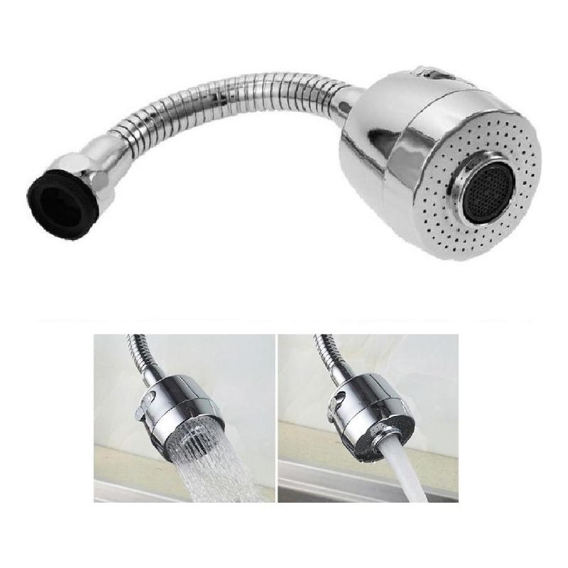 GENERICO - Grifo Monomando para Cocina con Cuello Flexible y Giratorio