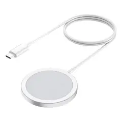 GENERICO - Cargador Magsafe Inalámbrico Magnético para iPhone Blanco
