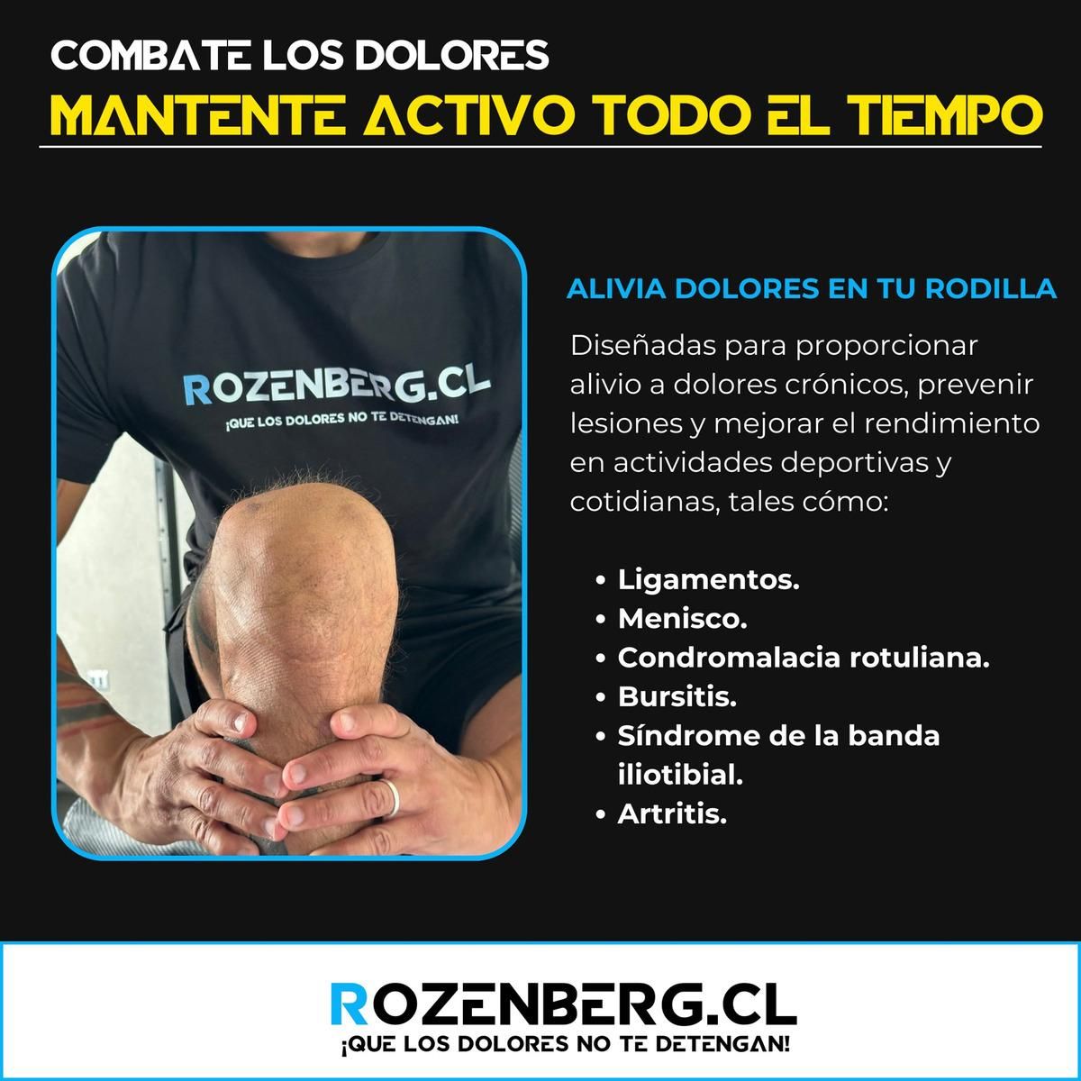 GENERICO - Pack de 2 Rodilleras de Compresión con Fibra de Cobre