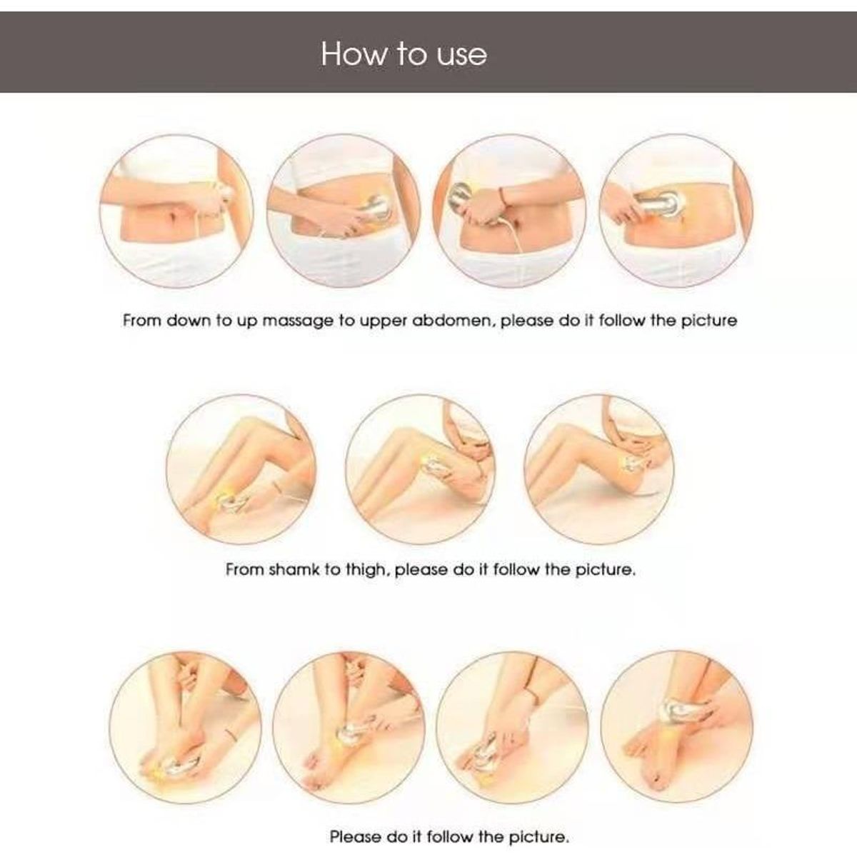 GENERICO - Masajeador Ultra Sónico 3 en 1 para Adelgazamiento Corporal