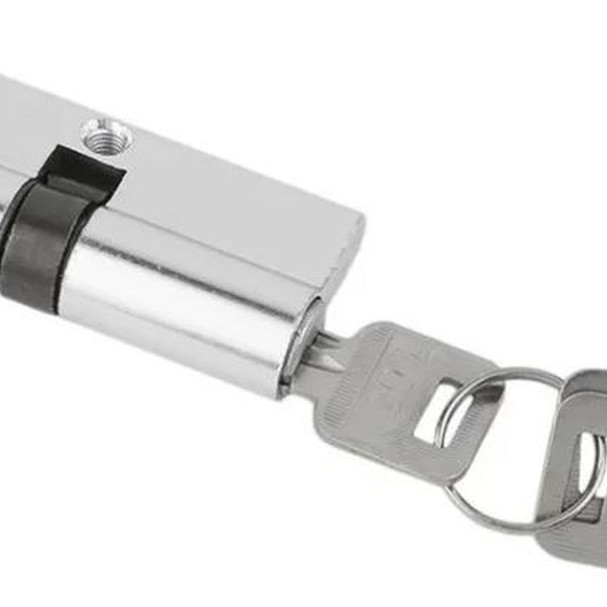 GENERICO - Cilindro de Llave Mariposa 70mm con Seguridad y Llaves