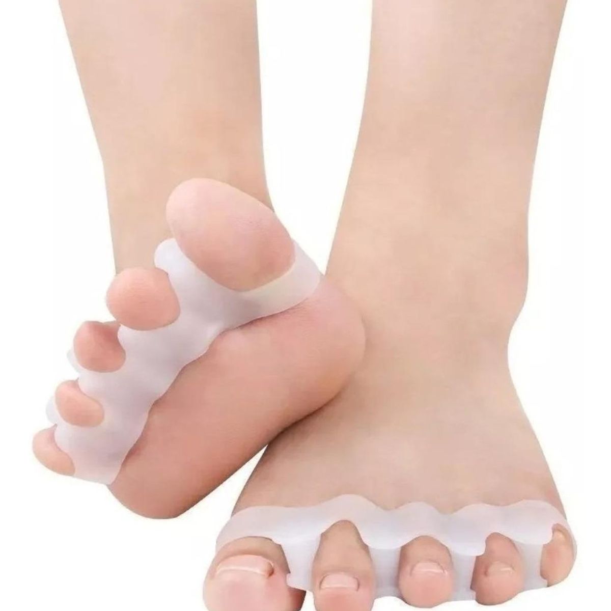 GENERICO - Separador de Dedos Ortopédico de Silicona Suave.-