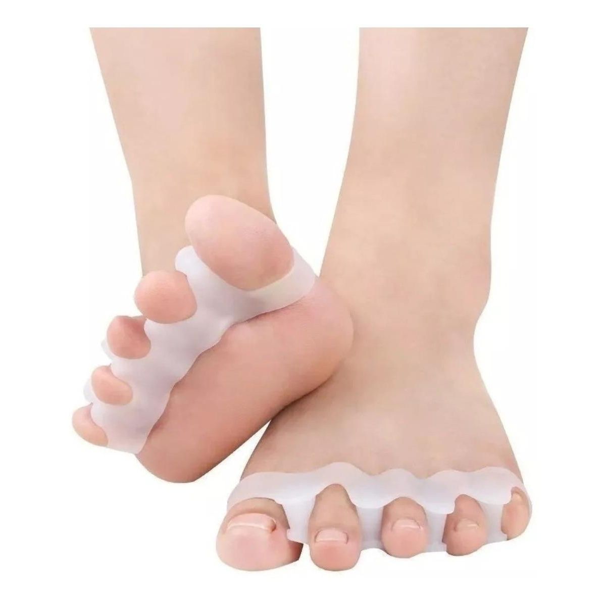 GENERICO - Separador de Dedos Ortopédico de Silicona Suave.-