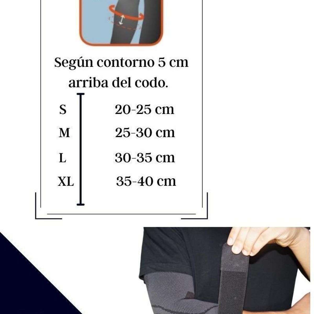 GENERICO - Codera de Compresión Ajustable para Deportes y Recuperación